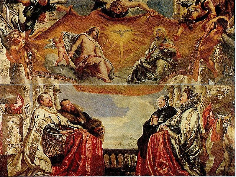 Peter Paul Rubens The Gonzaga Family Adoring the Trinity (mk01) Sweden oil painting art